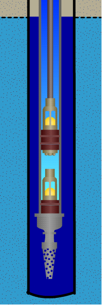 Aermotor cylinder pump at rest